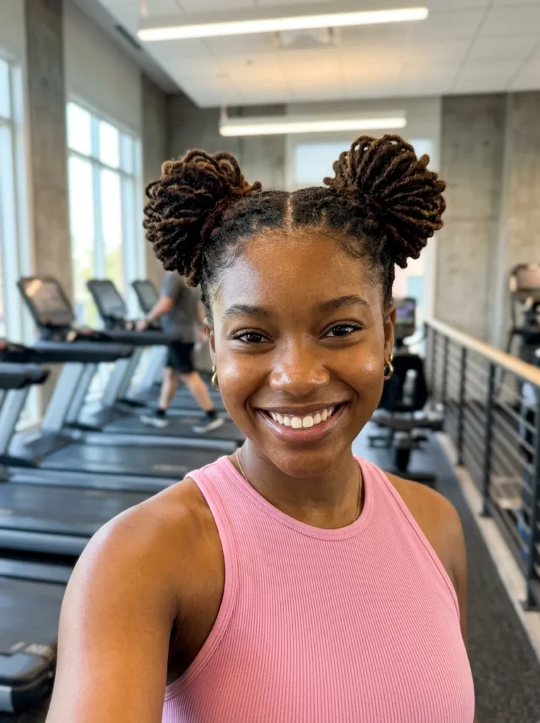Mini Locs Space Buns