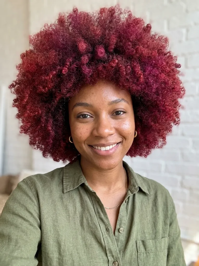 Natural Hairstyles With Color