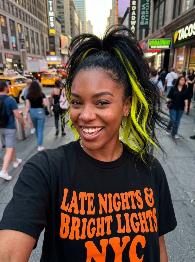 Neon Yellow Hidden Streaks