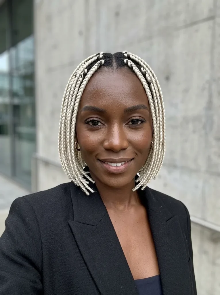 Platinum Blonde Statement Braids