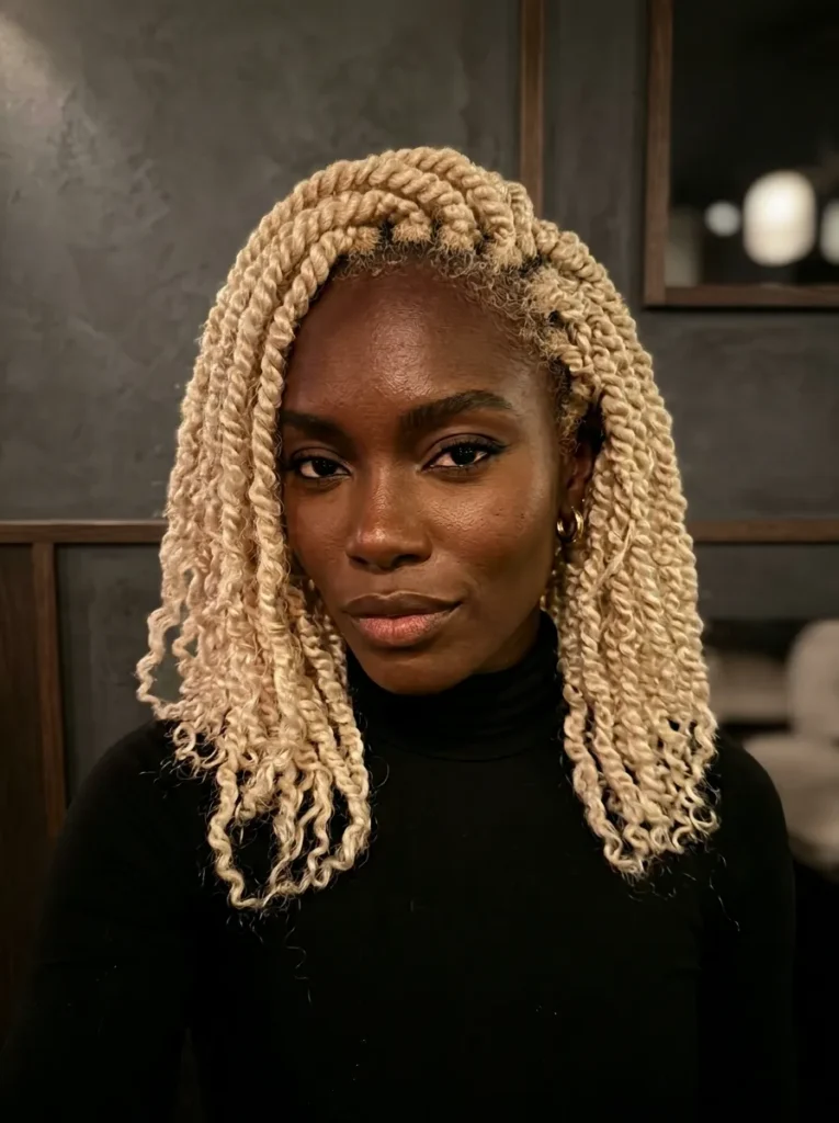 Platinum Blonde Twists
