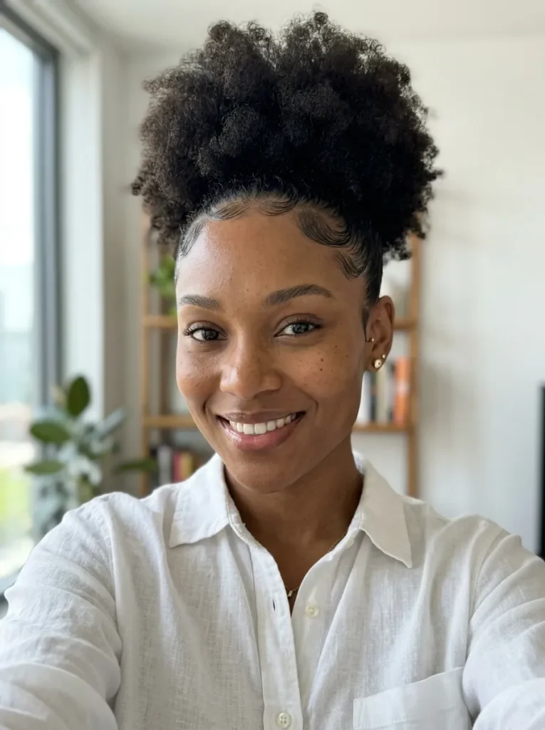 Puff With Sleek Edges