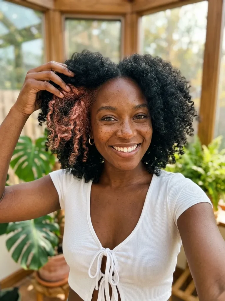 Rose Gold Hidden Curls