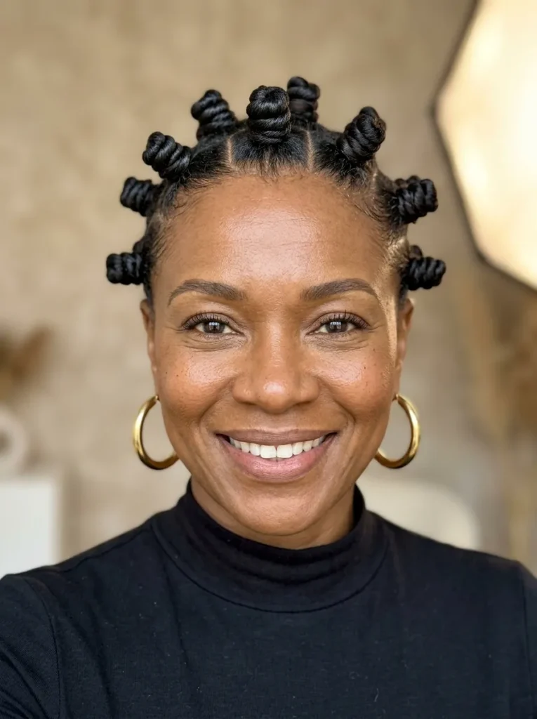 Short Bantu Knots