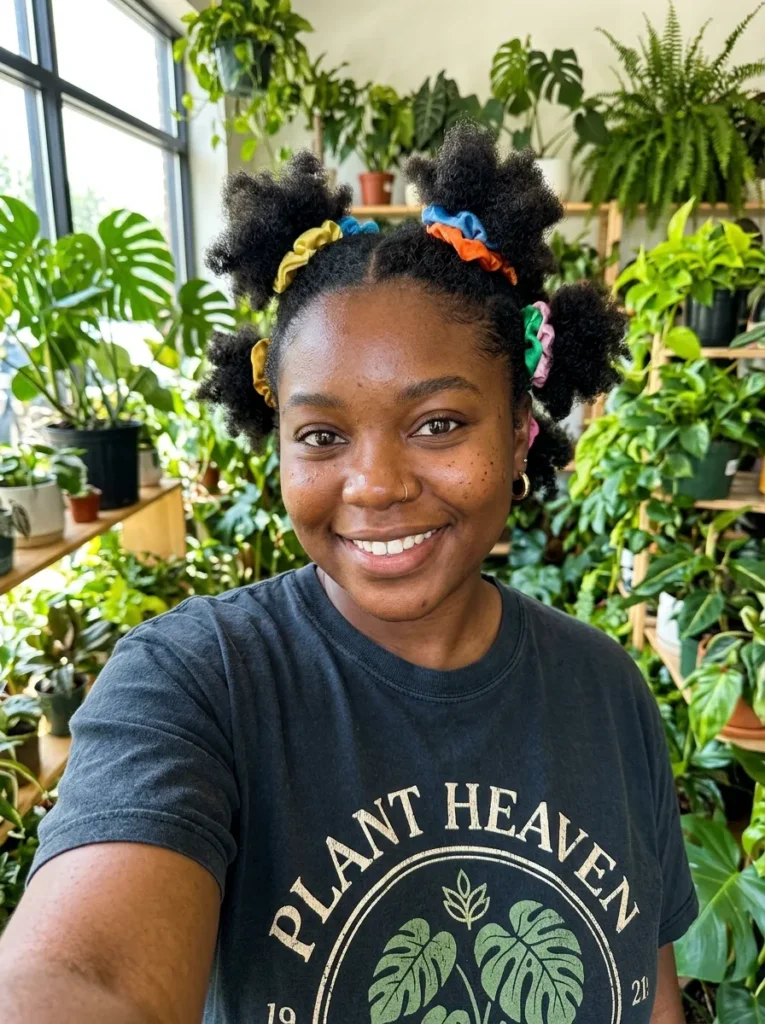 Short Natural Hair Ideas: Puffs