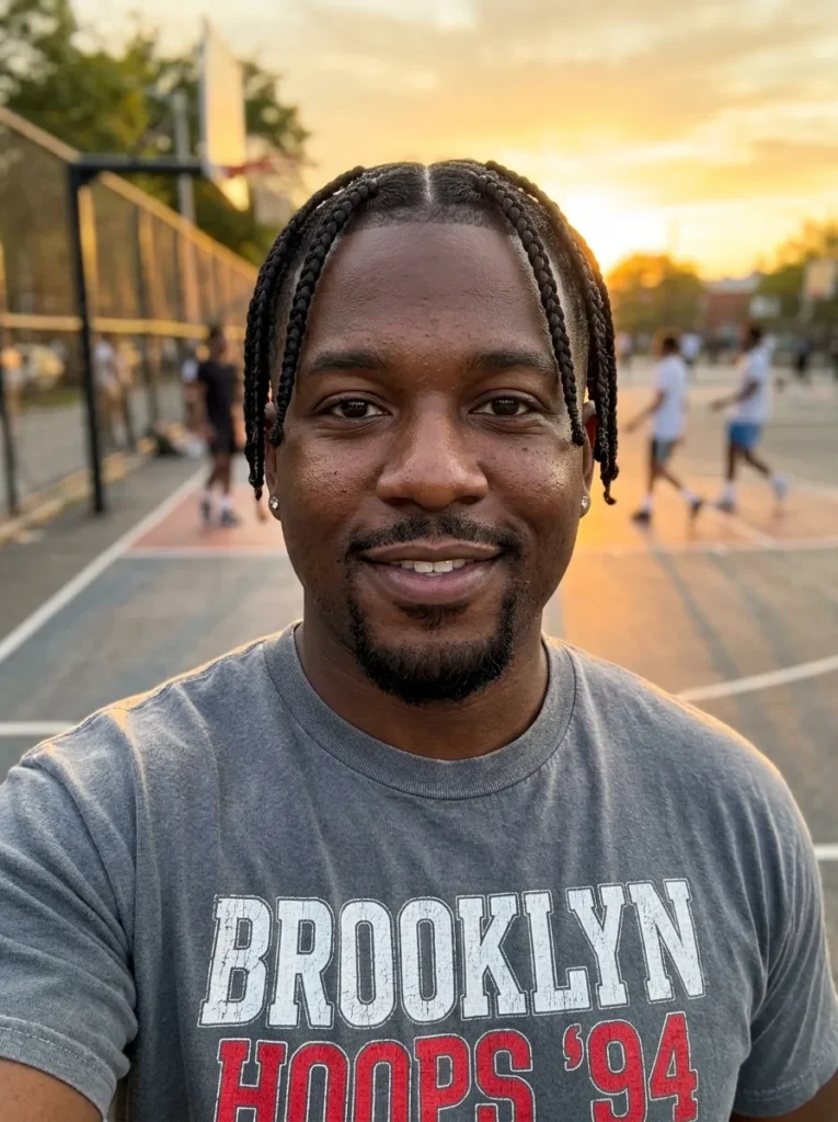 Short Taper Fade Braids
