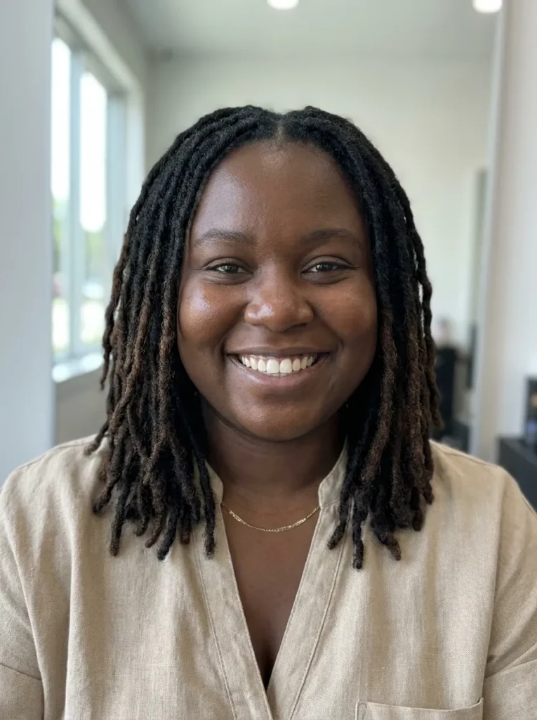 Shoulder-Length Invisible Locs