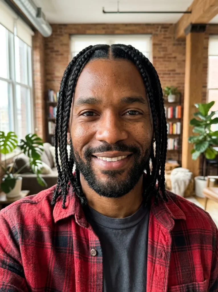 Shoulder-Length Medium Braids