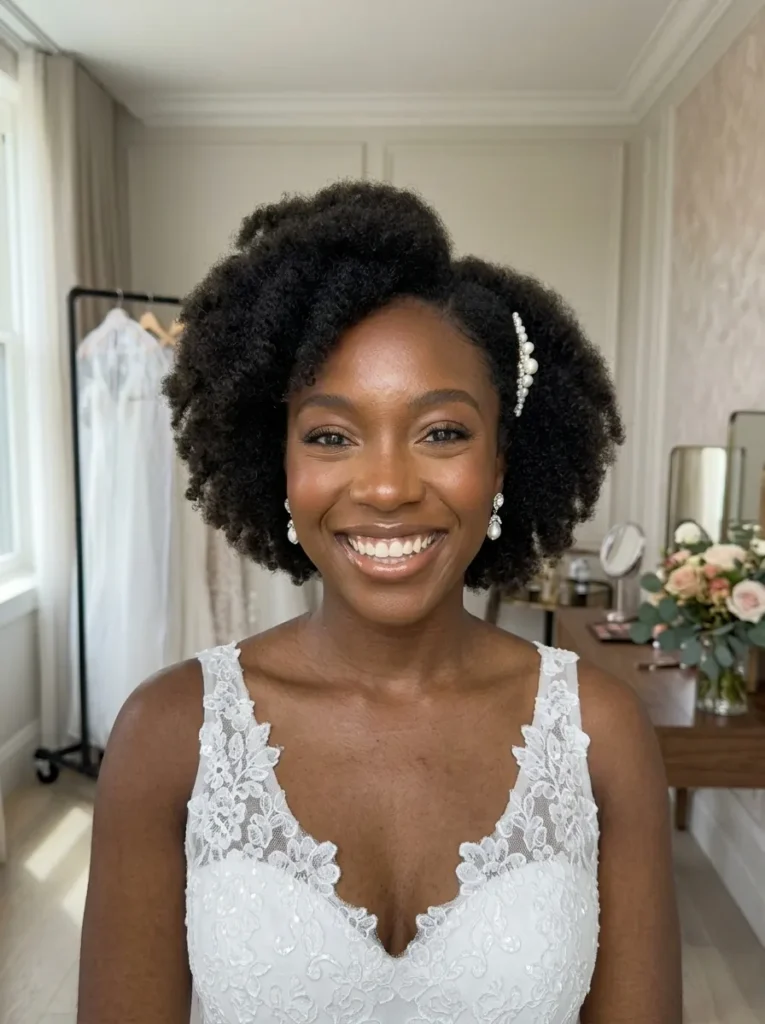 Side Part Afro