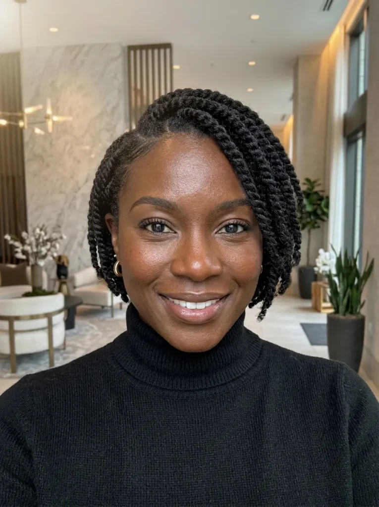 Side-Swept Bob Twists