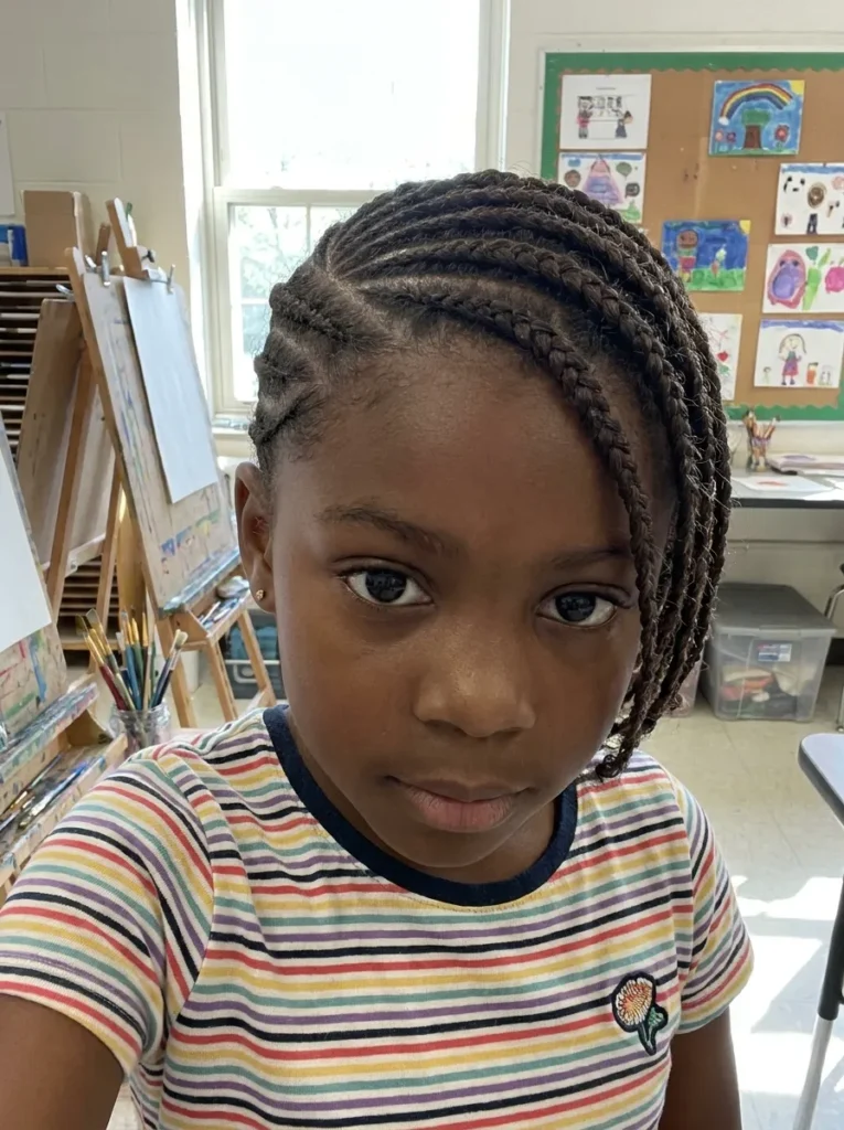 Side Swept Cornrows