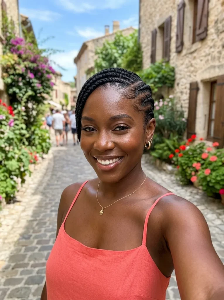 Side Swept Lemonade Braids