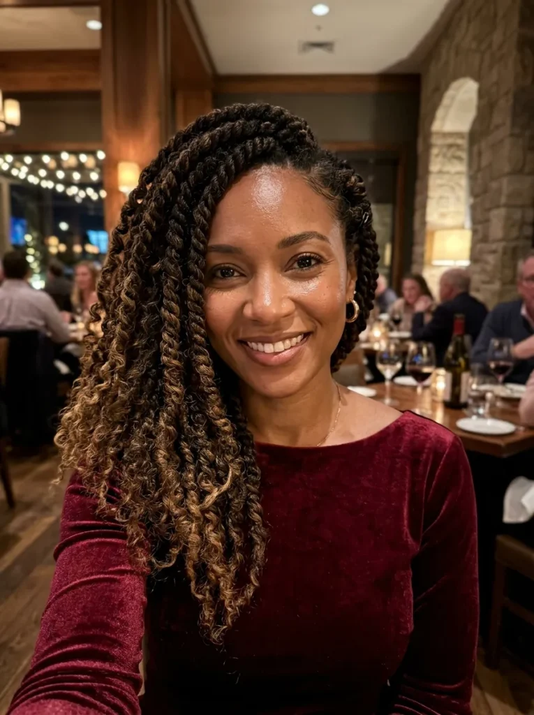 Side Swept Twist Out