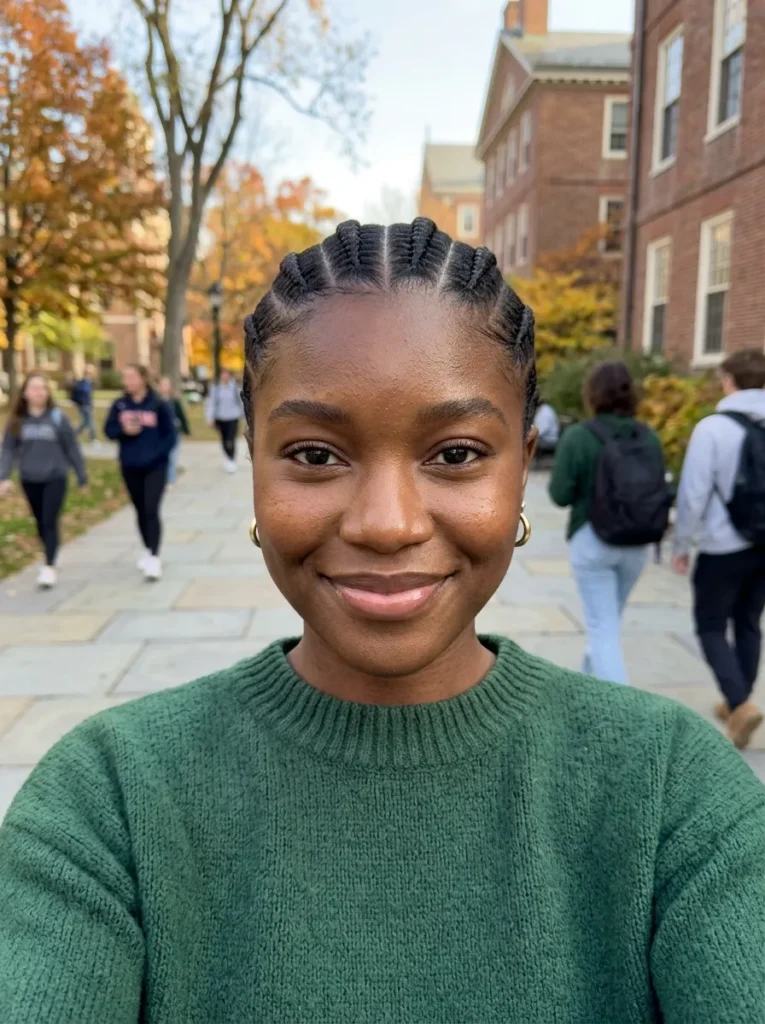 Simple Cornrow Natural Hairstyles