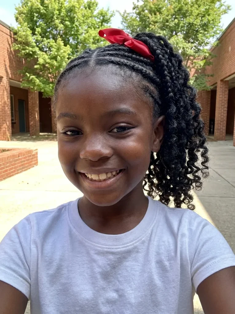Simple Cornrow Ponytail