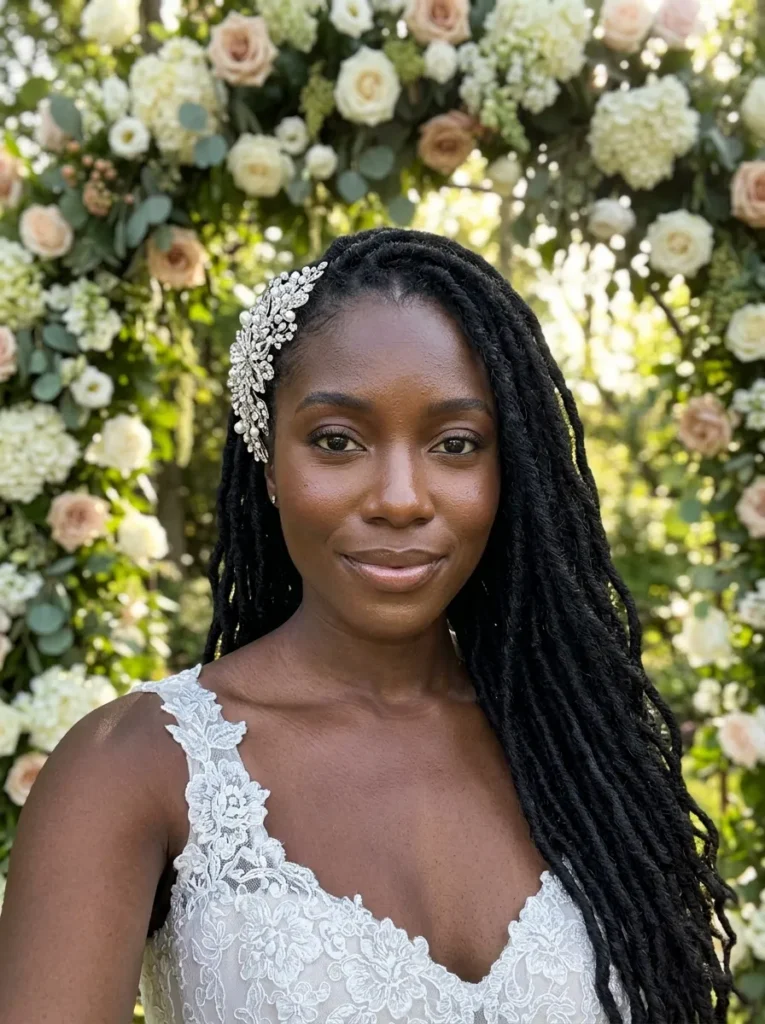 Simple Side Swept Locs