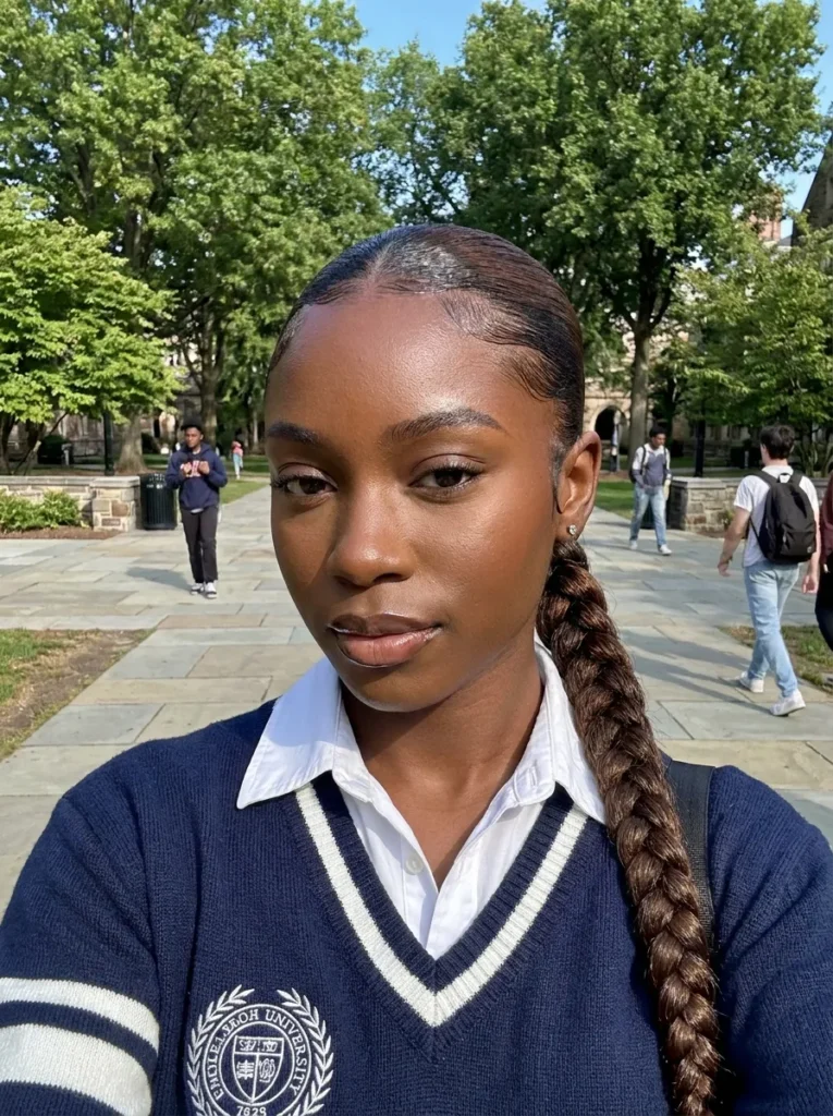 Sleek Braided Ponytail