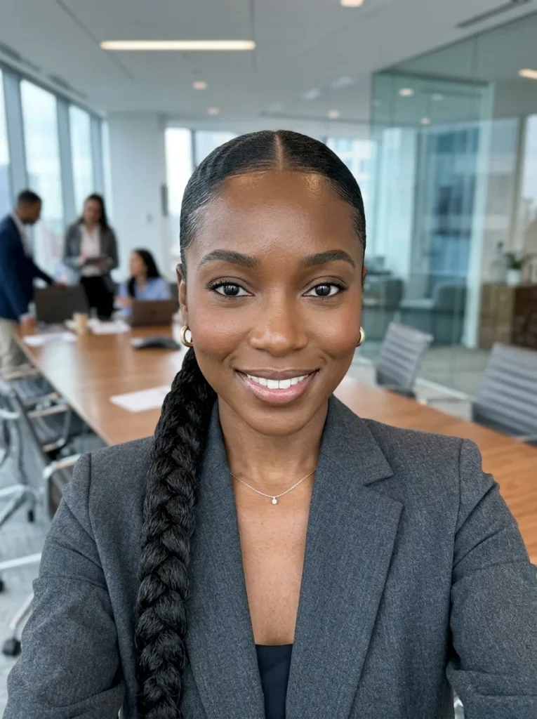 Sleek Braided Ponytail
