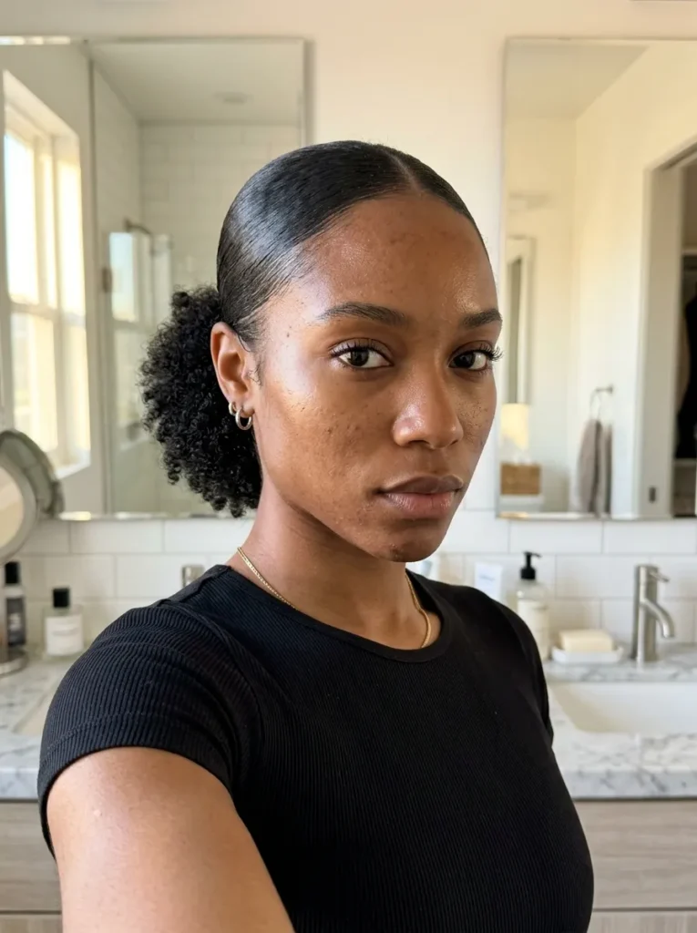 Sleek Low Ponytail