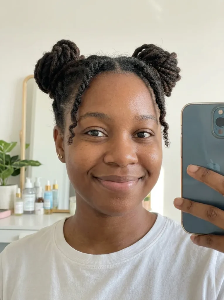 Space Bun Loc Twists