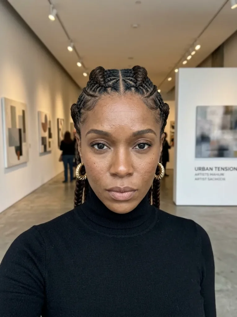 Spider Web Patterned Braids