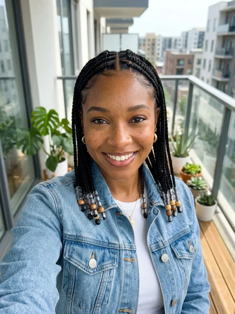 Stitch Braids With Beads