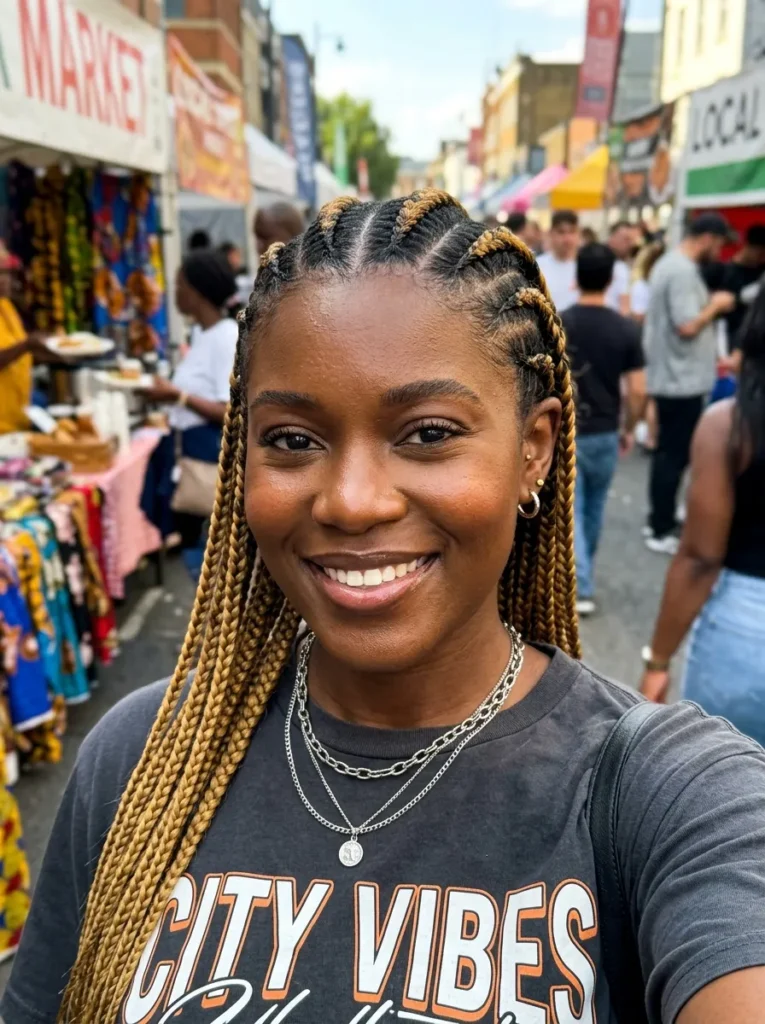 Stitch Braids With Color Extensions