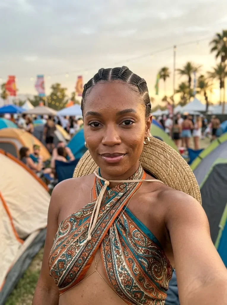 Straight Back Cornrows