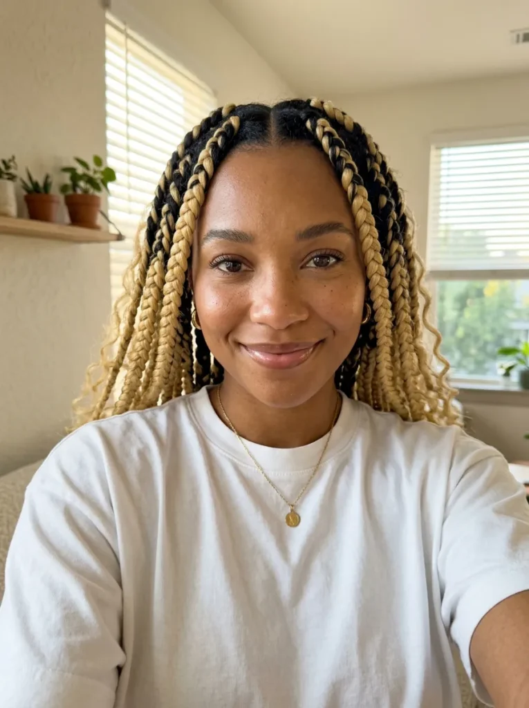 Thick Two-Tone Braids