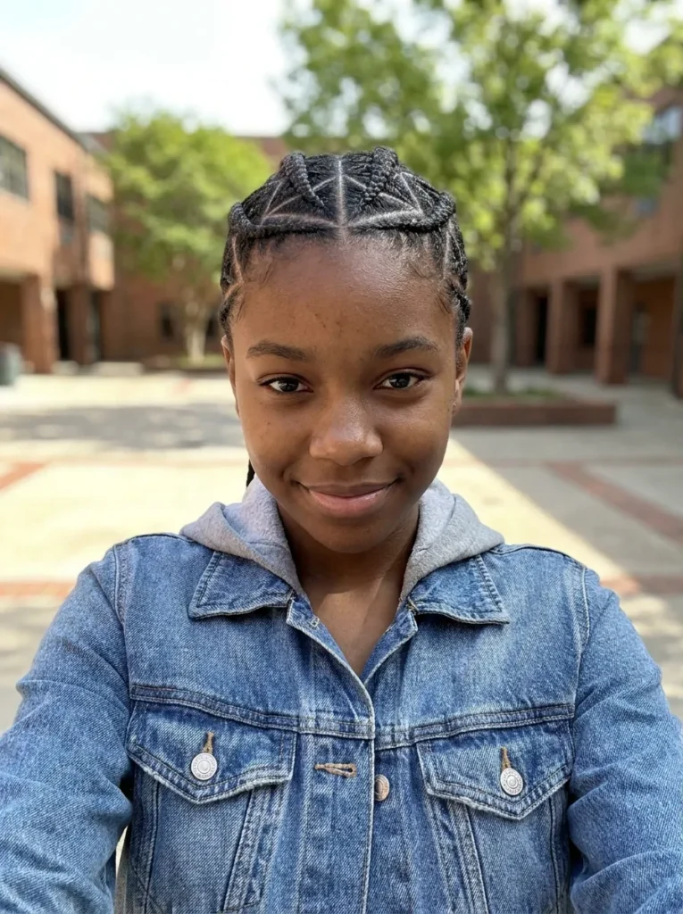 Triangle Part Cornrows