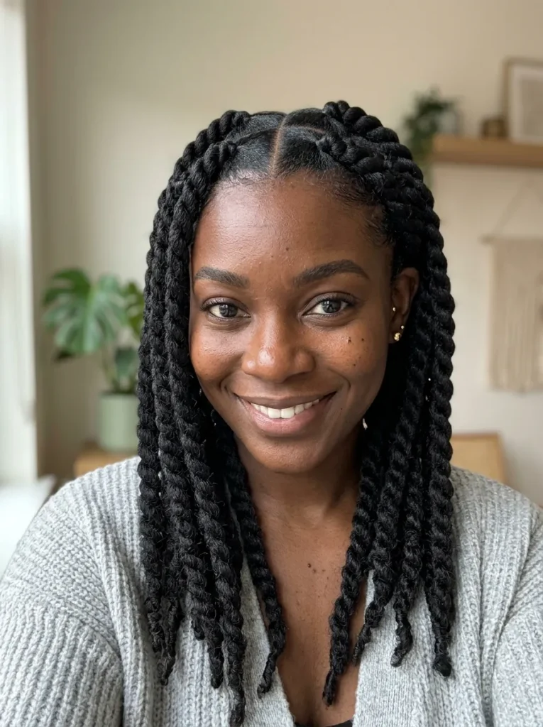 Triangle Parted Thick Twists