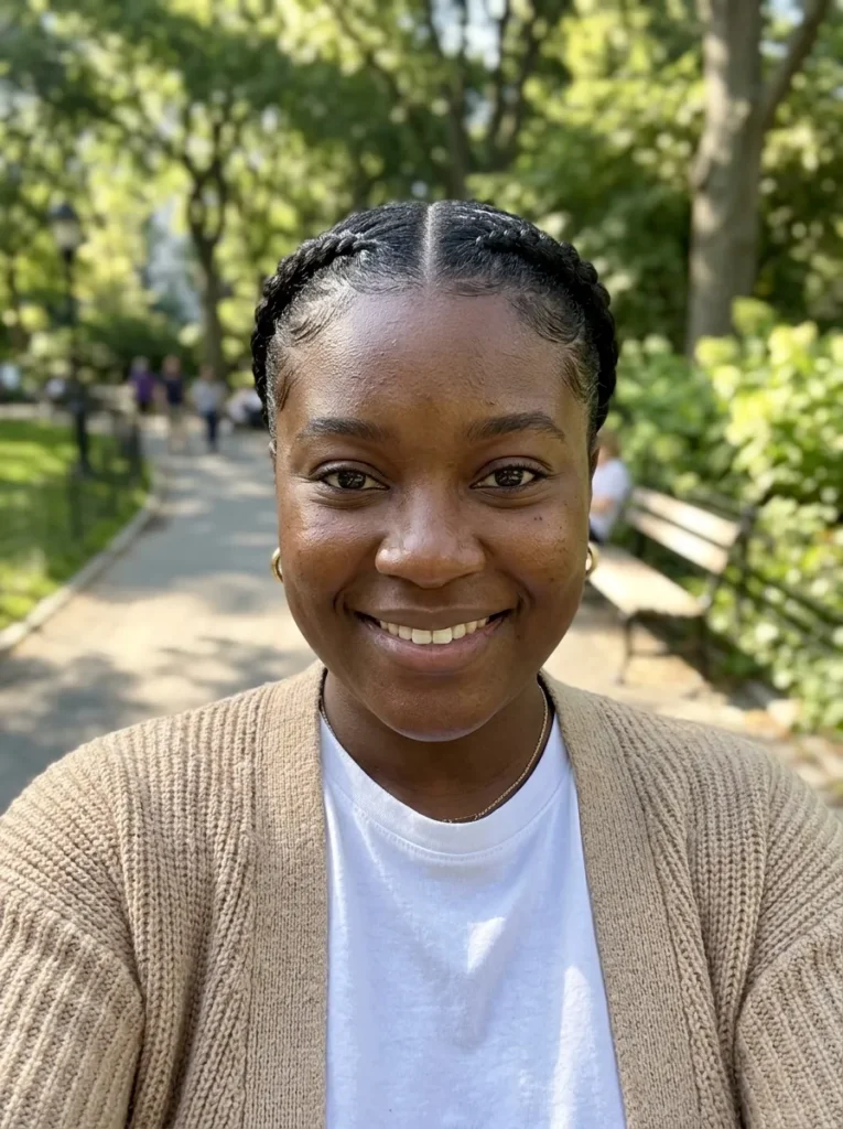 Two Braids with Middle Part