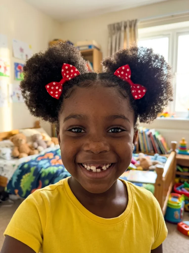 Two High Afro Puffs