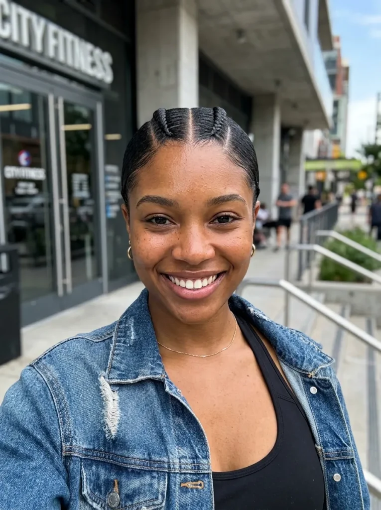 Two Straight Back Braids
