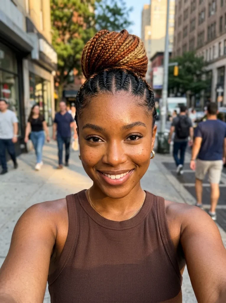 Two-Tone Ombre Bun