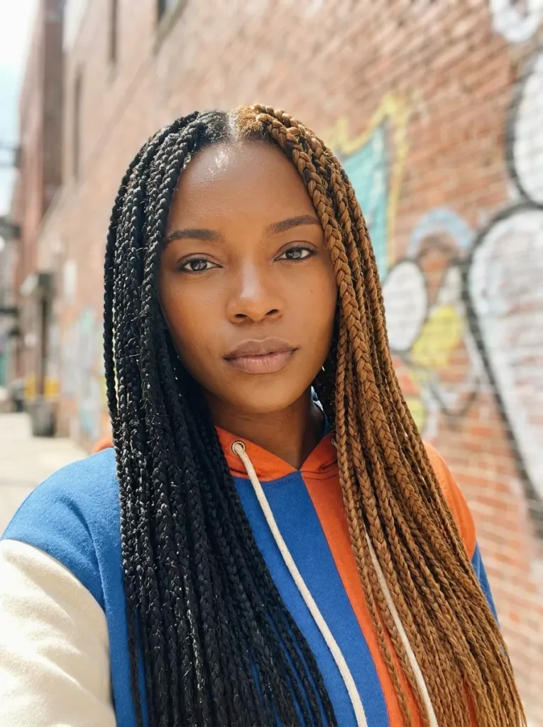 Two Tone Split Look