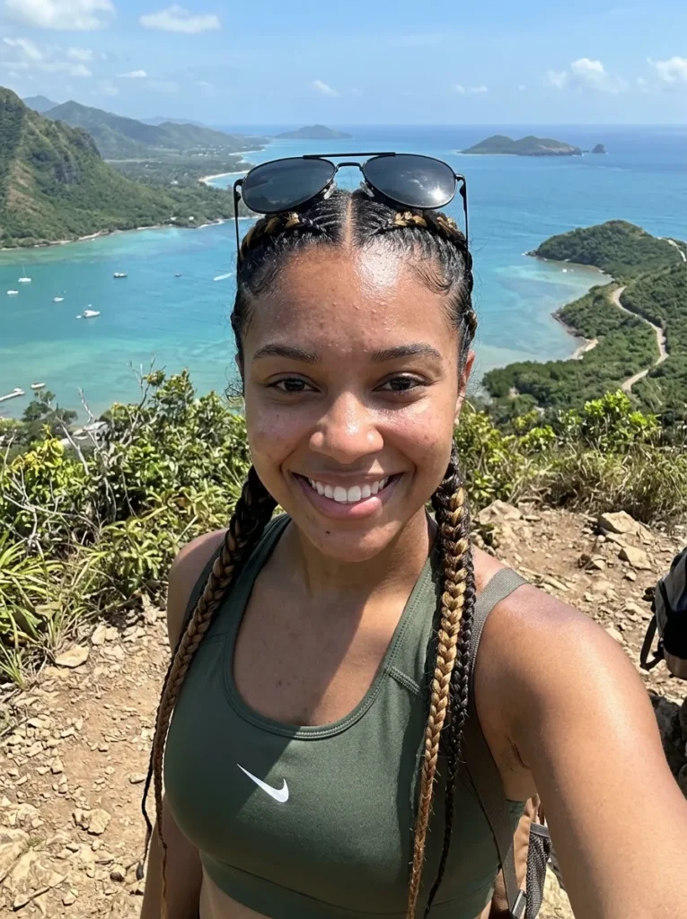 Vacation Natural Hairstyles With Braids