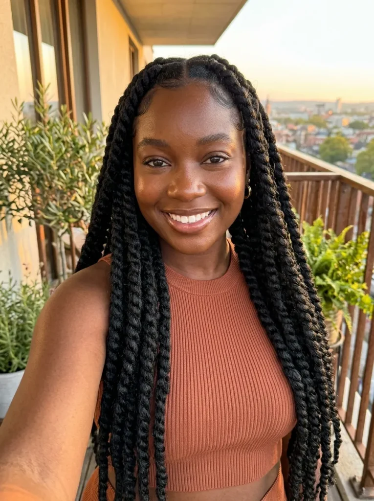 Waist-Length Jumbo Twists