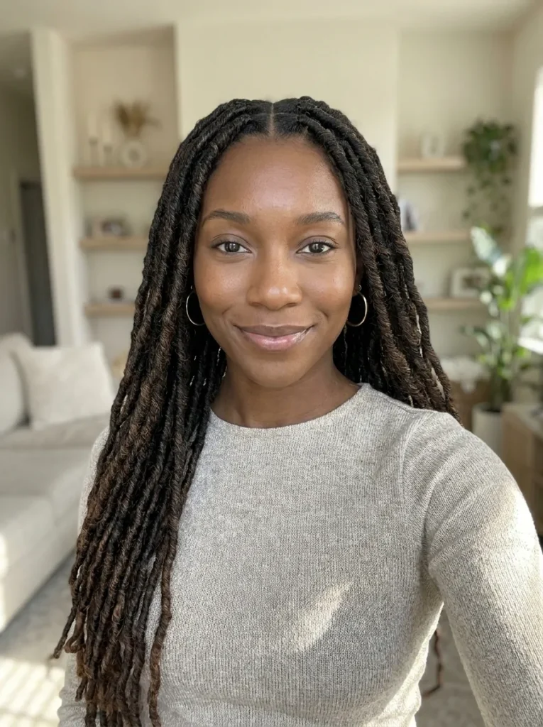 Waist-Length Loc Twists