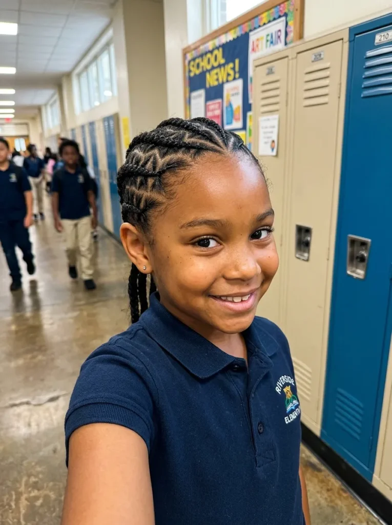 Zig-Zag Cornrow Braids