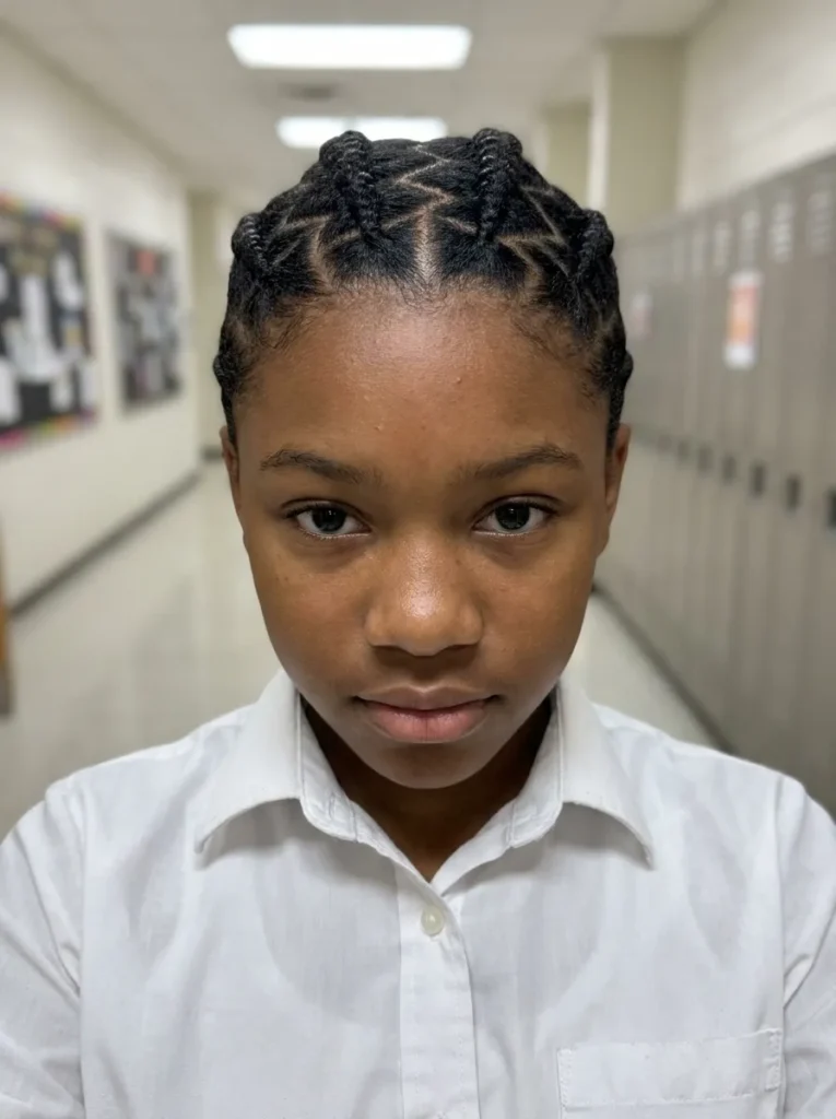Zig-Zag Part Braids