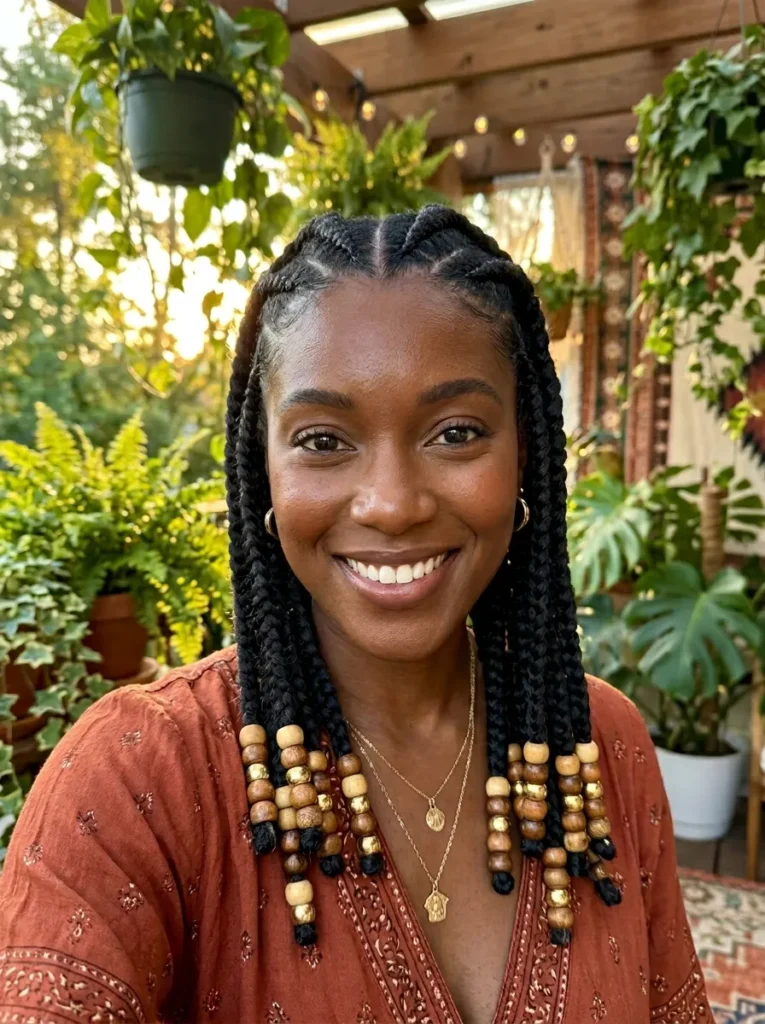 Zig-Zag Parted Braids