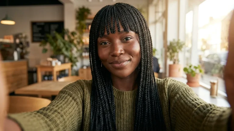 20 Box Braids with Bangs Ideas Too Gorgeous to Skip