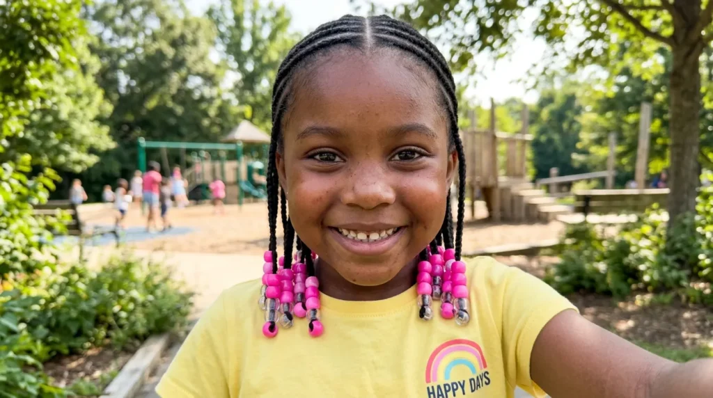 20 Cornrow Hairstyles with Beads for Kids You'll Love