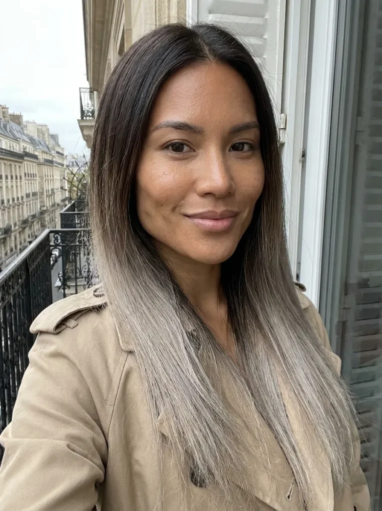 Ash Blonde Ombre Fade