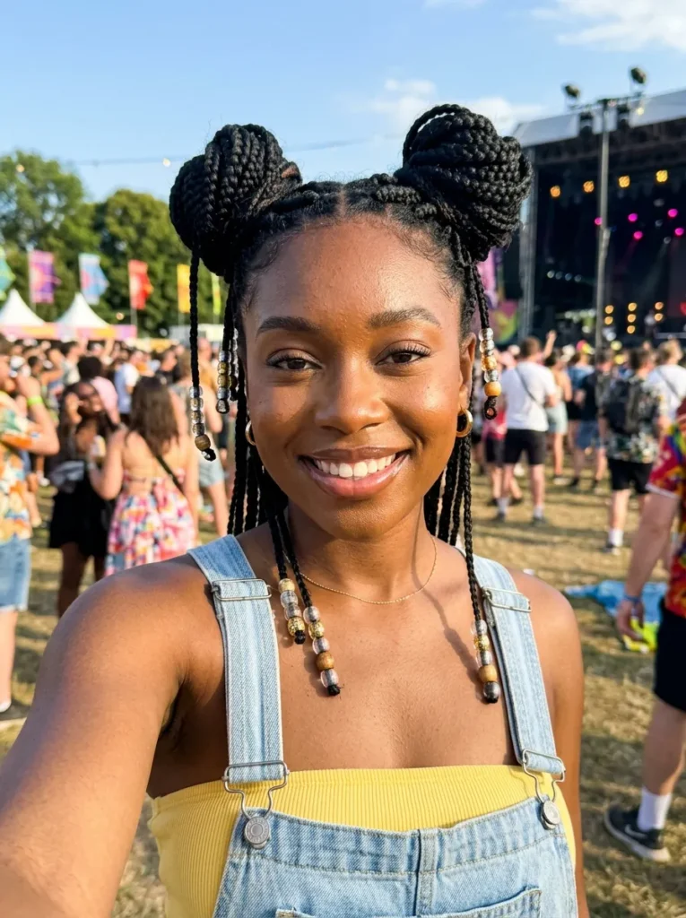 Beaded Space Buns