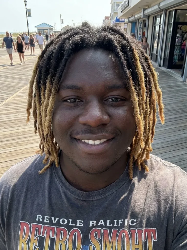 Bleached Tips Locs