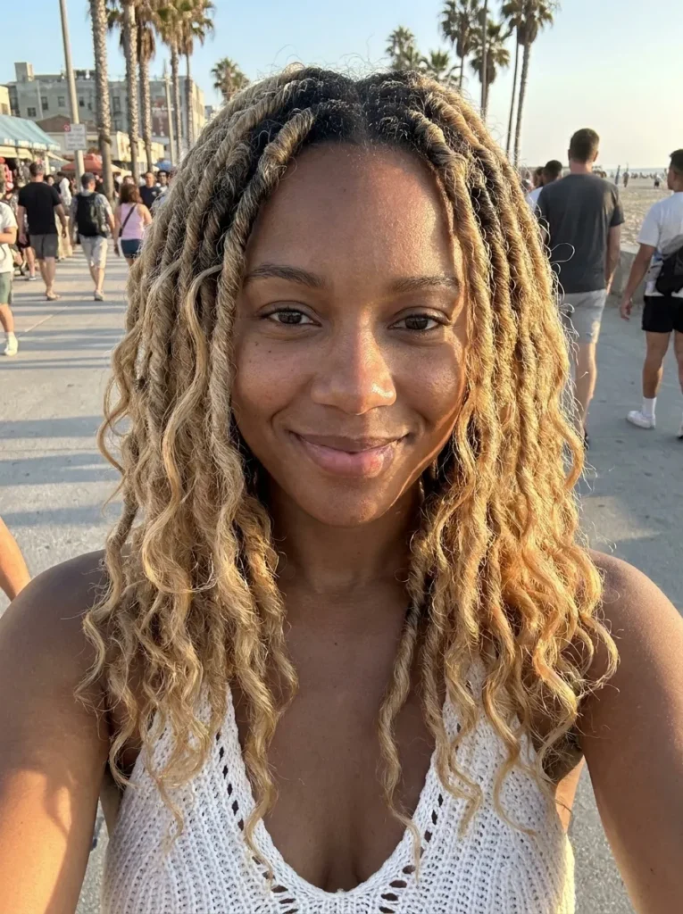 Blonde Ombre Bohemian Locs