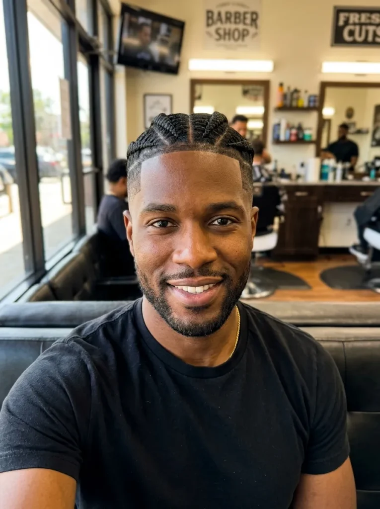 Box Braids Fade