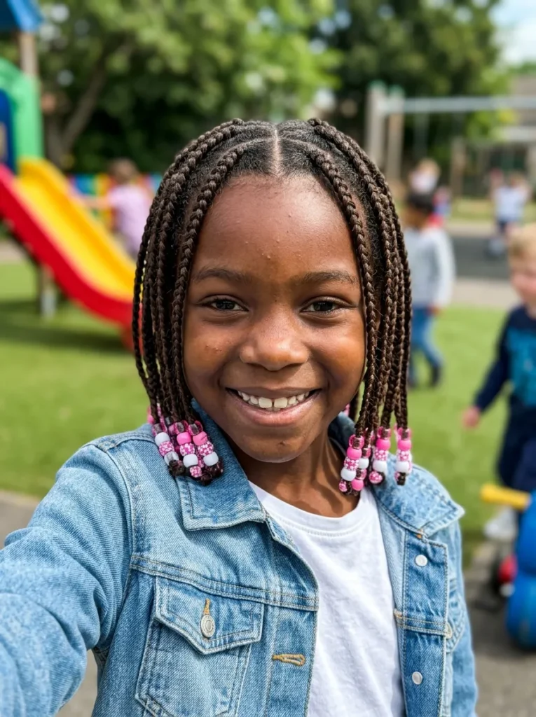 Box Braids With Beads